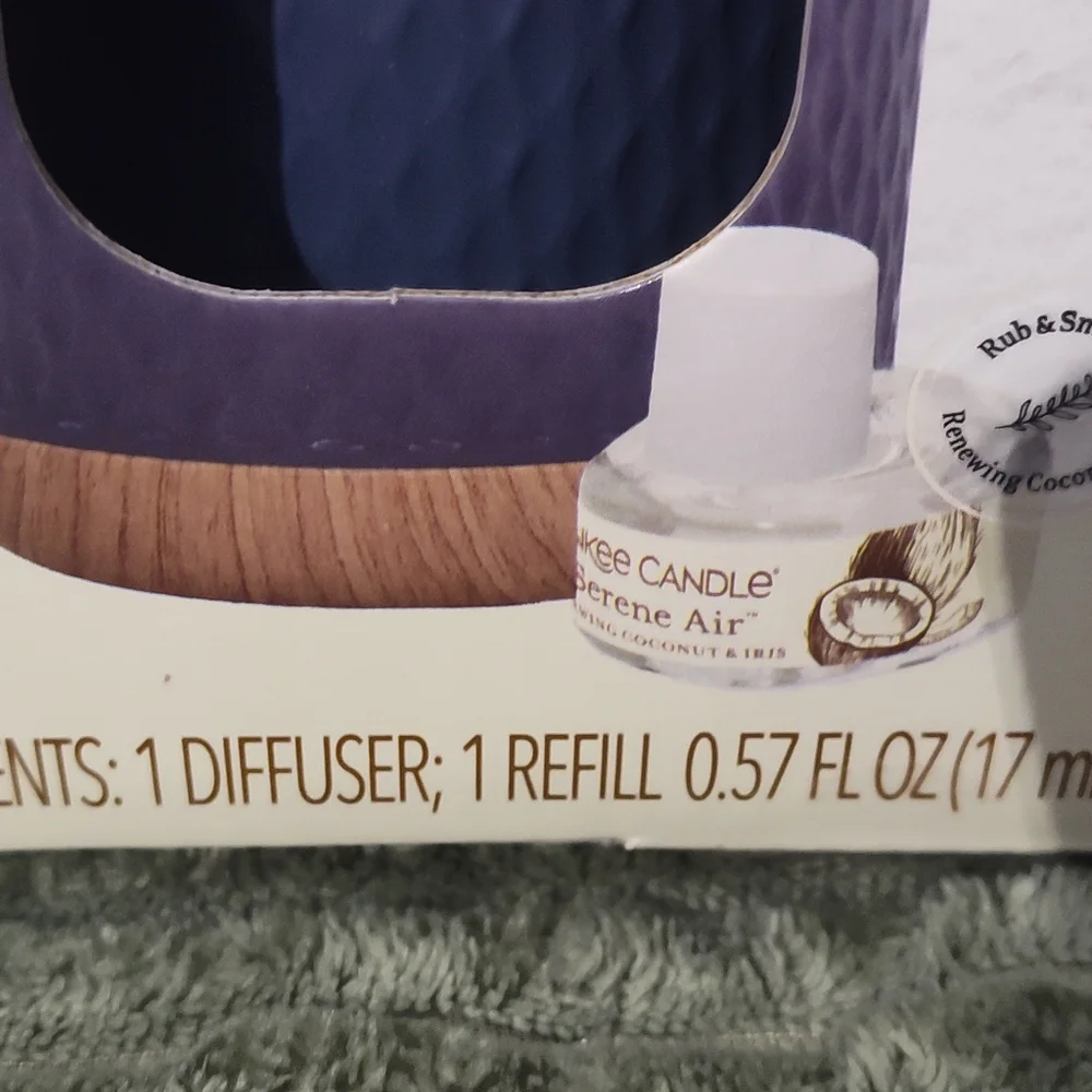 NWT! Yankee Candle Serene Air (Diffuser)